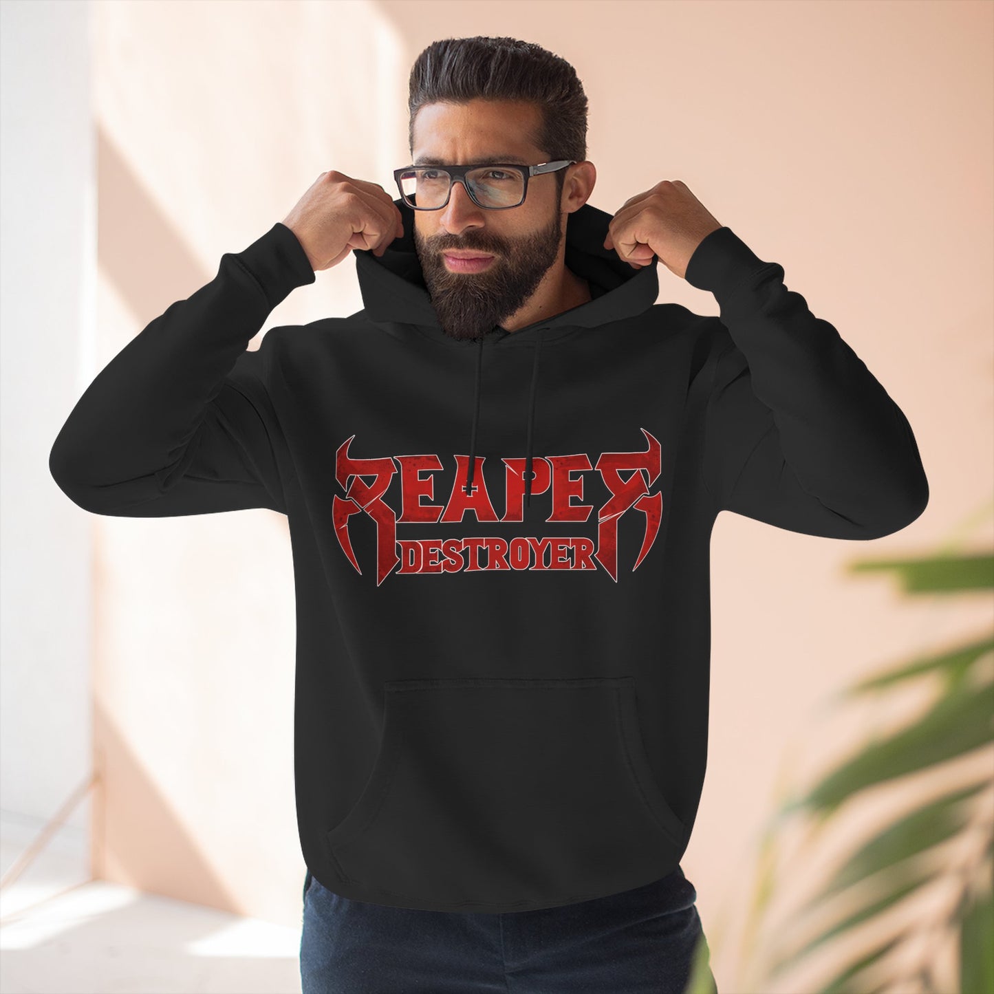 Reaper Destroyer Gothic Graphic Hoodie