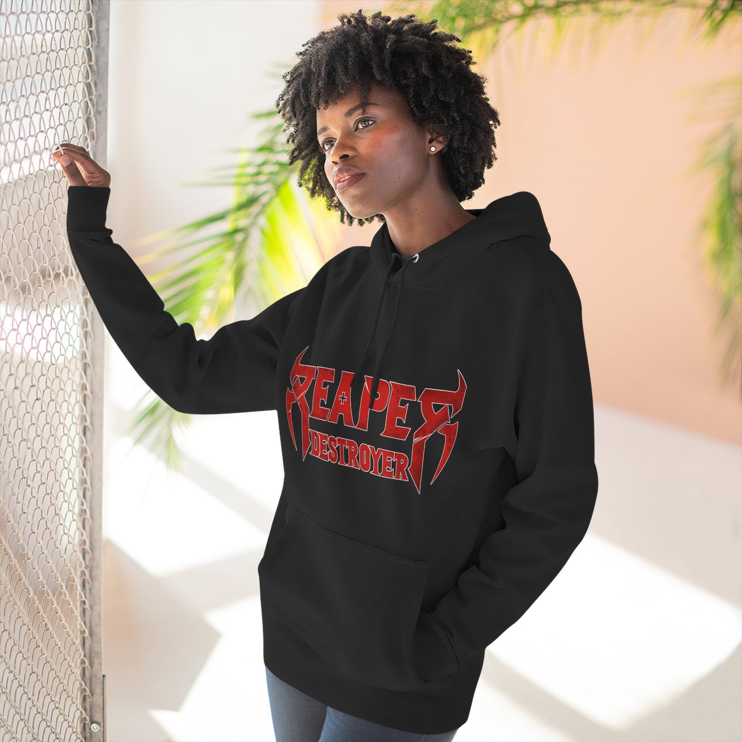 Reaper Destroyer Gothic Graphic Hoodie
