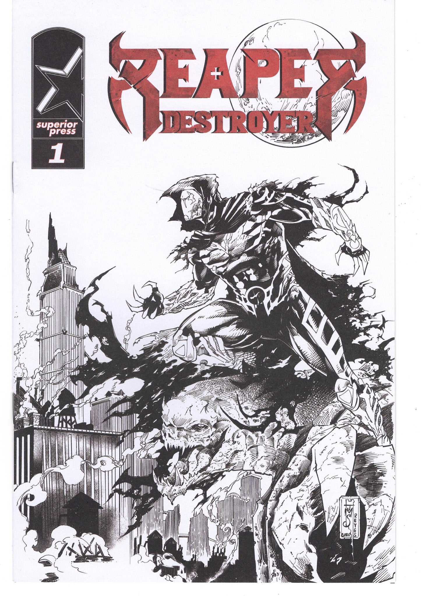 Reaper Destroyer Black and White Ashcan Issue 1