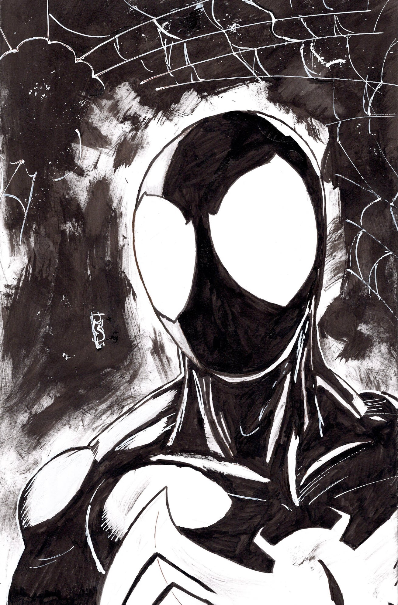 Spider-Man Ink Wash 11x17