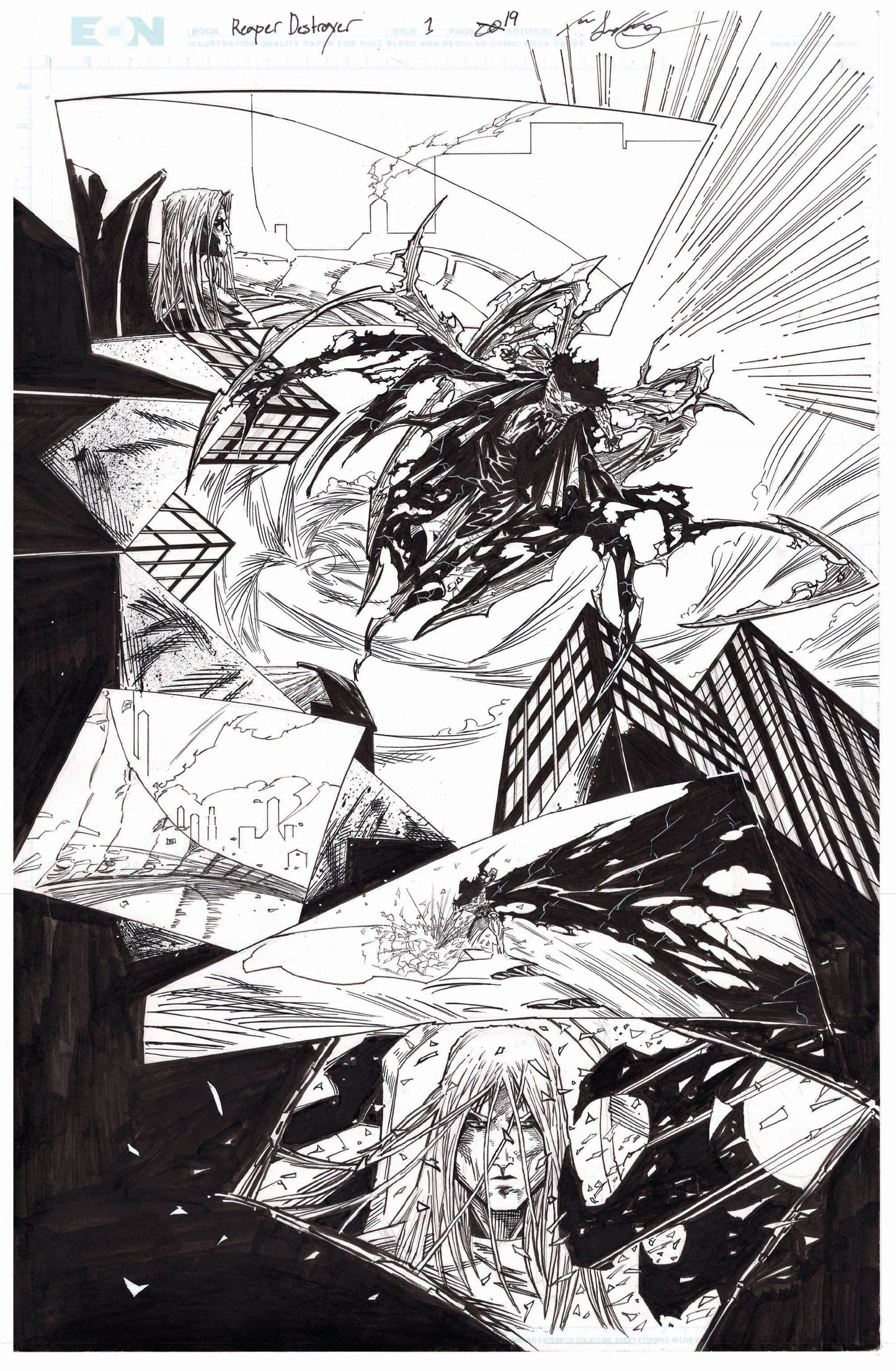 Reaper Destroyer Original Art Page 19