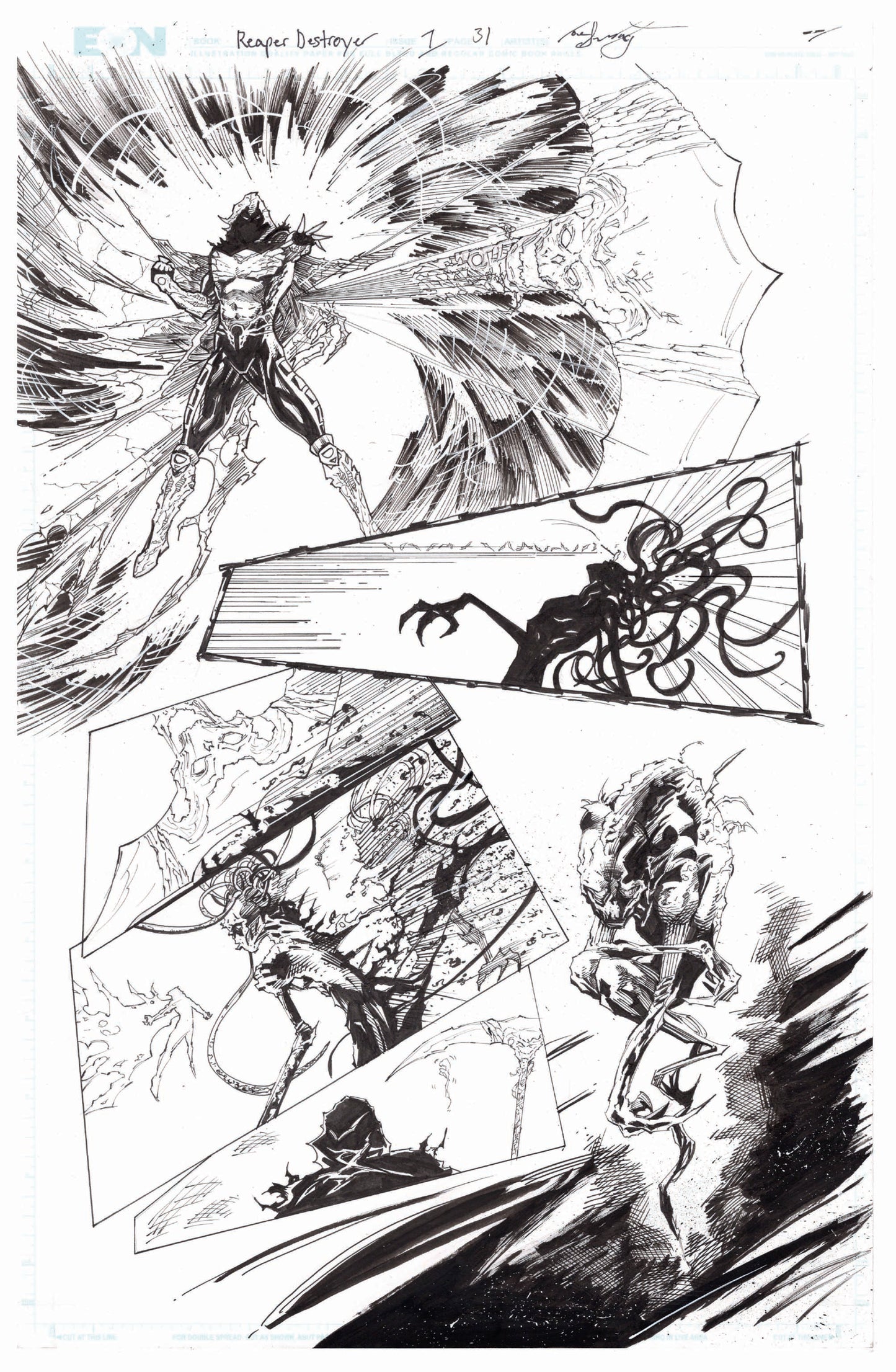 Reaper Destroyer Original Art Page 35