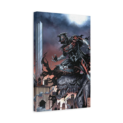 Reaper Destroyer Comic Art Matte Canvas Print - Gothic Night Vigil