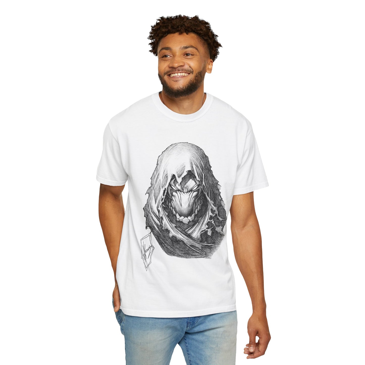 Dale Keown Sketch Reaper Destroyer Graphic T-Shirt