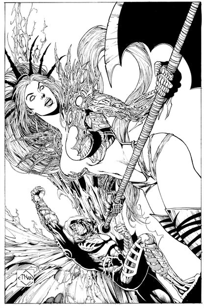 Ethan Van Sciver Black & White Virgin Cover