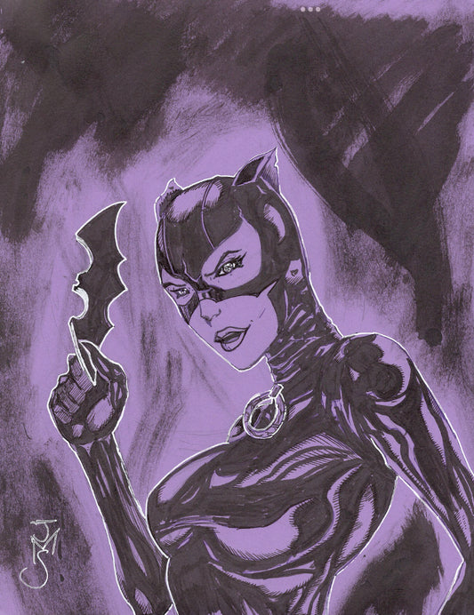 Catwoman Copic 8.5x11