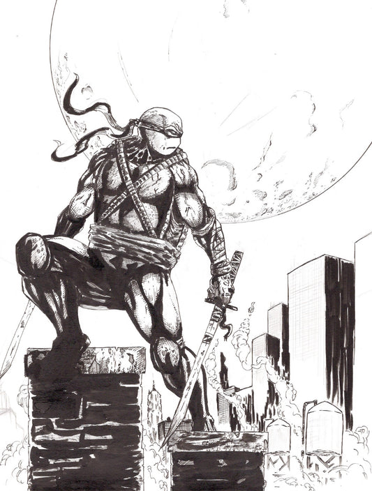 TMNT Leonardo 9x12
