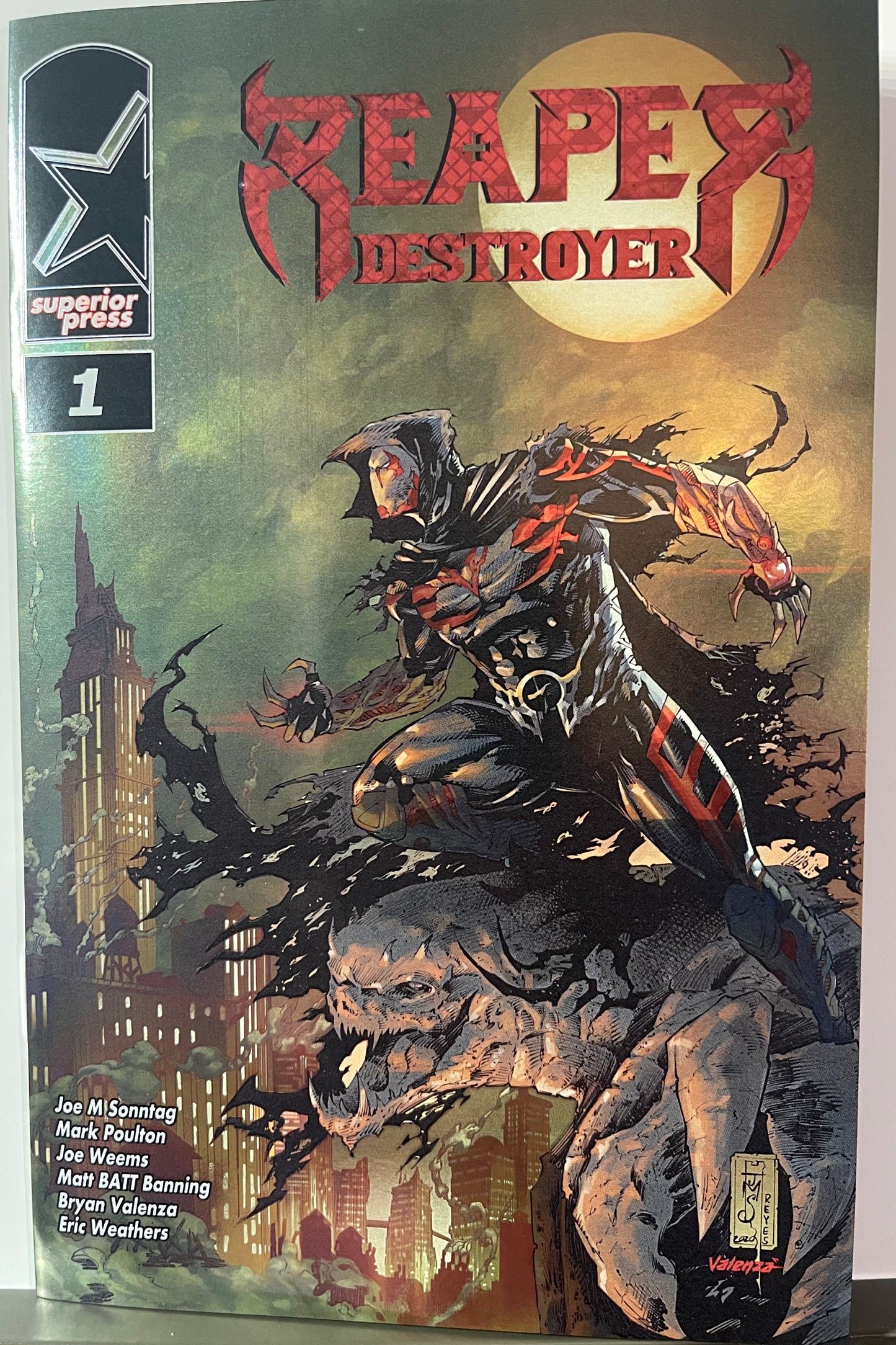Reaper Destroyer Ashcan SILVER FOIL Cover
