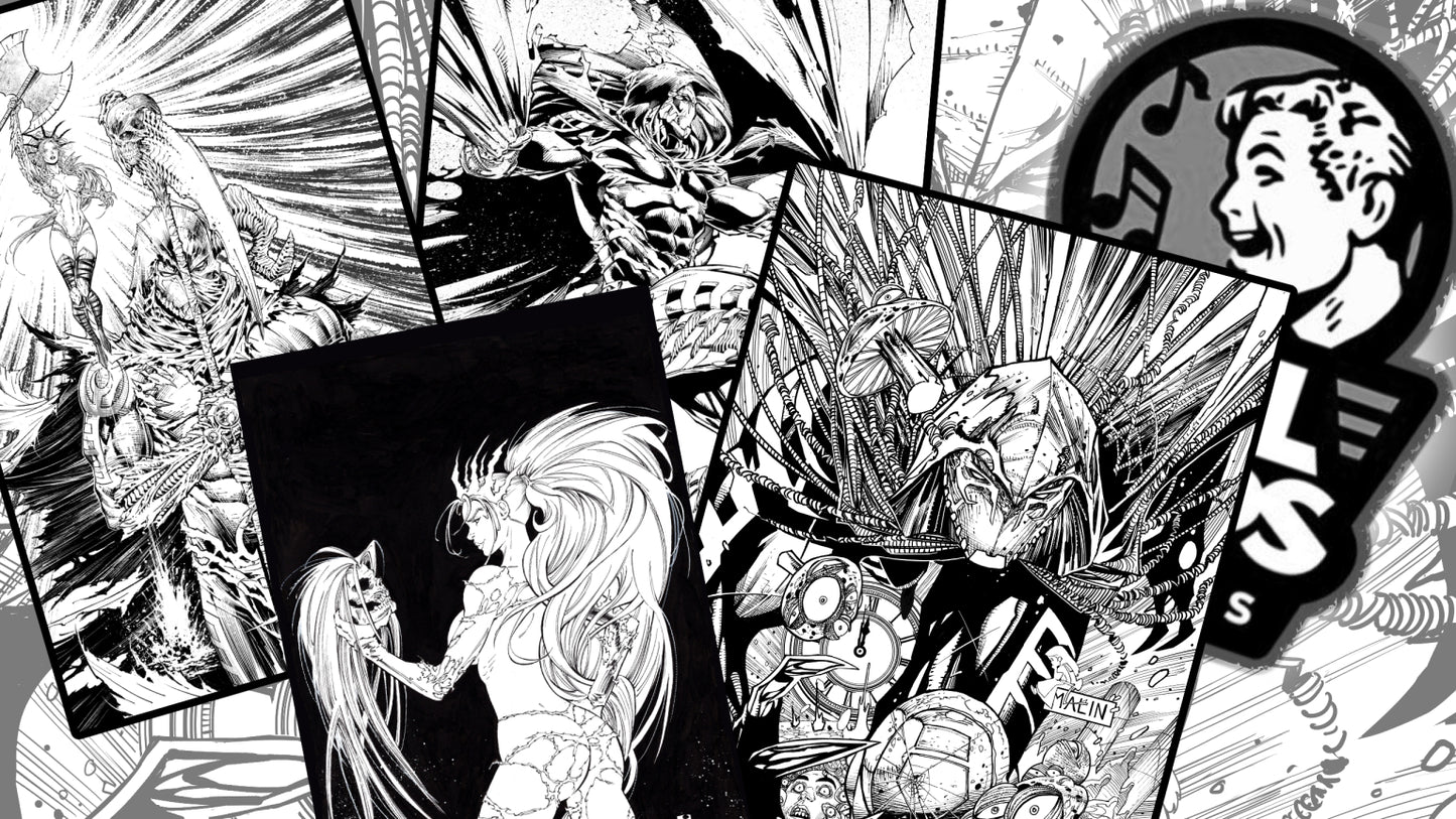BLACK AND WHITE VIRGIN COVERS