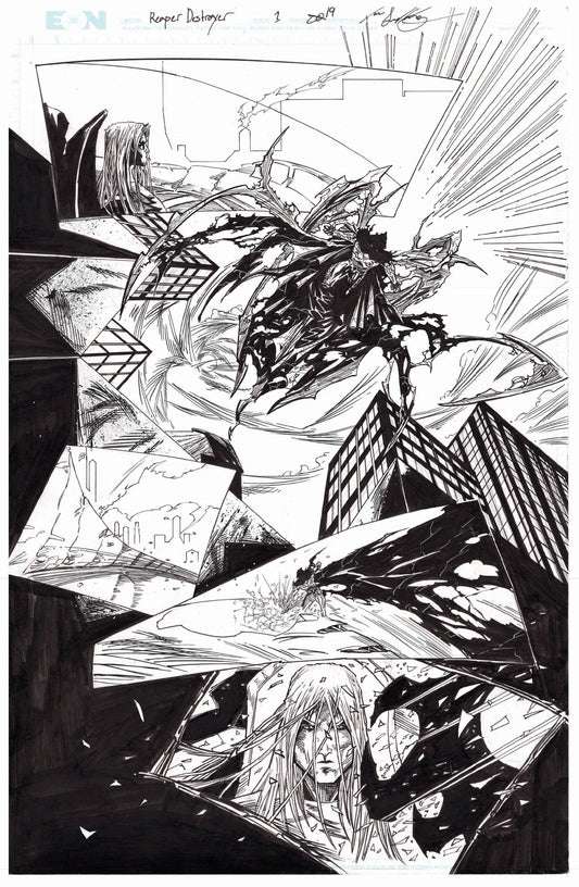 Reaper Destroyer Original Art Page 19