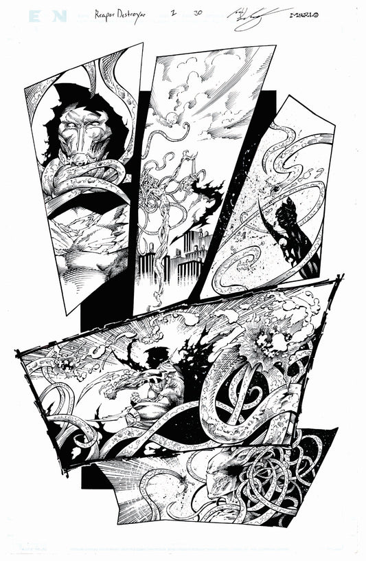 Reaper Destroyer Original Art Page 29