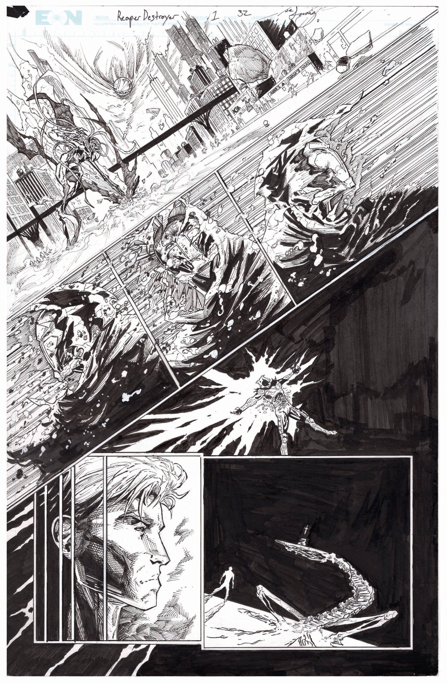 Reaper Destroyer Original Art Page 31