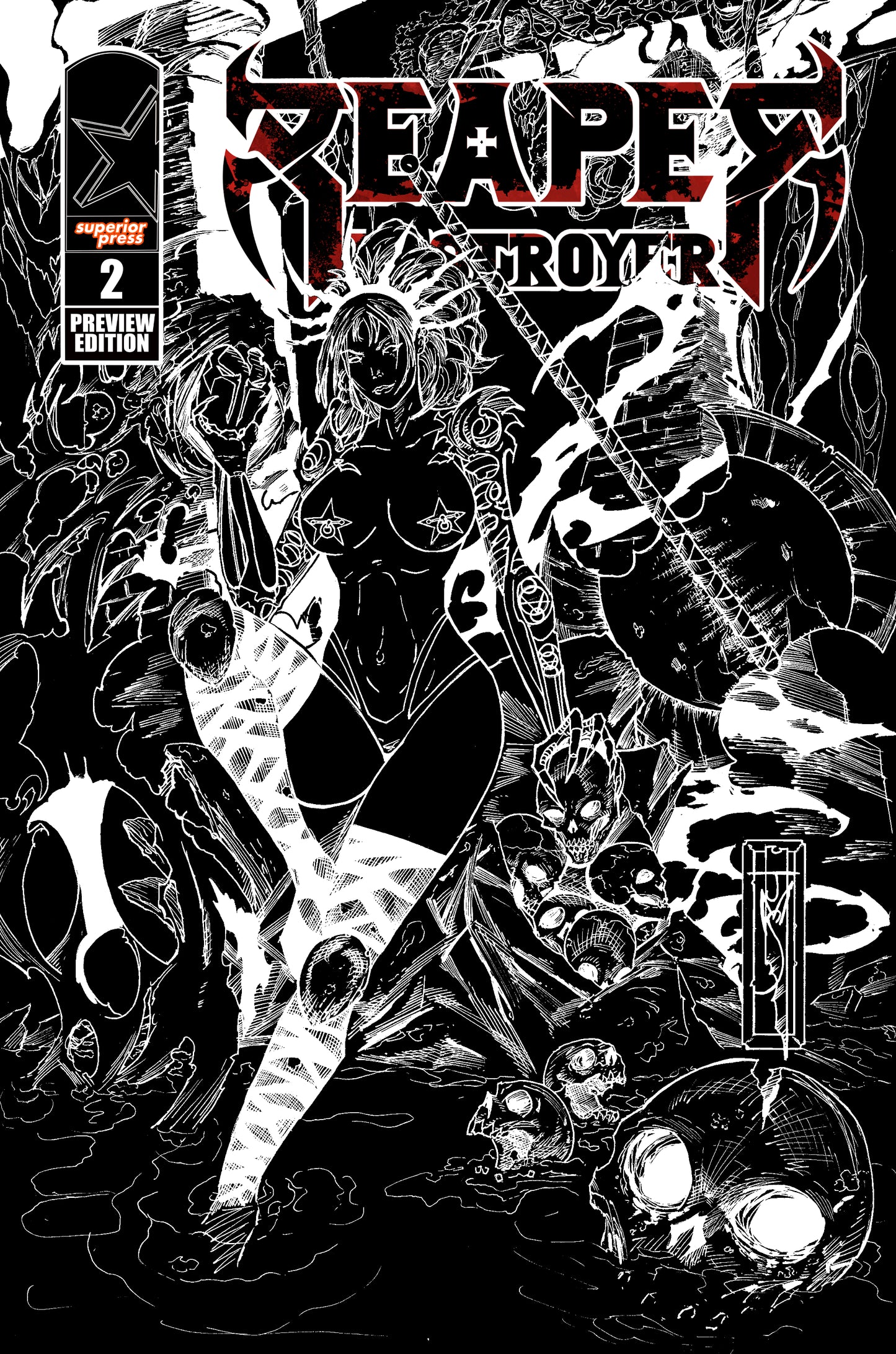 Reaper Destroyer #2: Black Cover Preview Edition (Cover B)