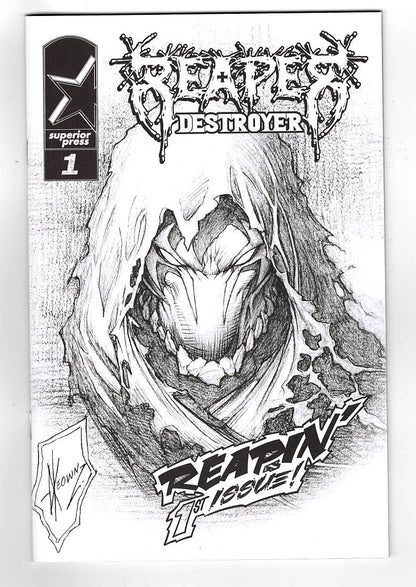 Reaper Destroyer issue 1 Dale Keown Sketch Cover (2nd Printing)