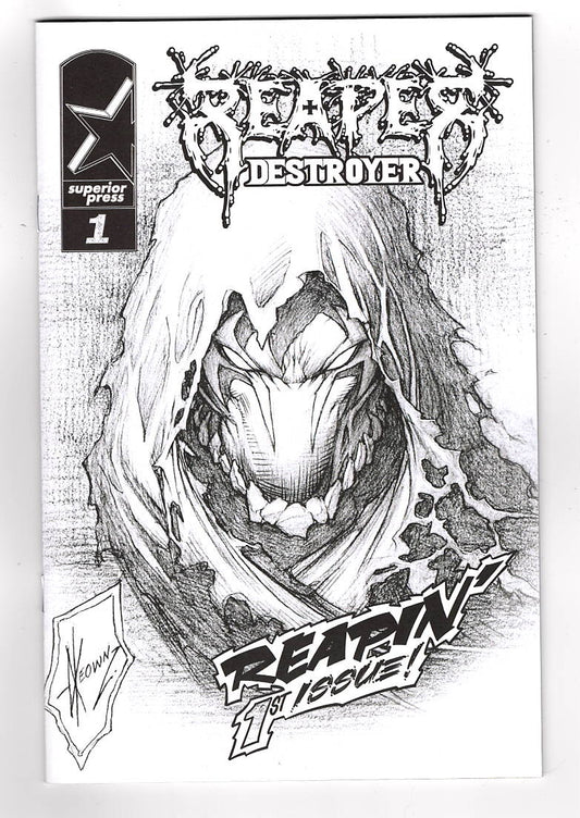 Reaper Destroyer issue 1 Dale Keown Sketch Cover (2nd Printing)